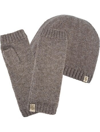 Mitaines maille soft touch effet cachemire taille unique extensible femme isotoner