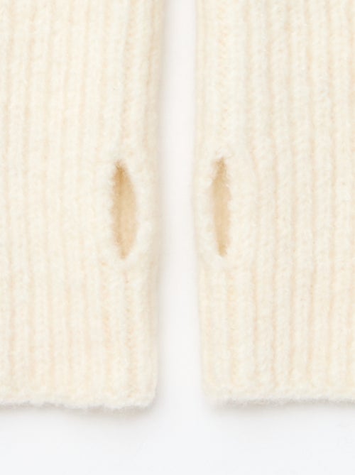 Mitaines maillées sans doigts - Kiabi