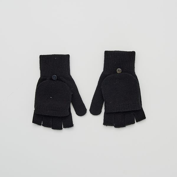 Mitaines Moufles 2 En 1 Femme Noir Kiabi 3 00