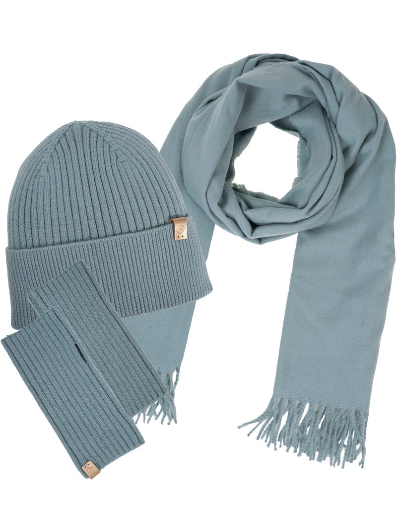 Mitaines non doublées - ultra douce femme isotoner Bleu lagon - Kiabi