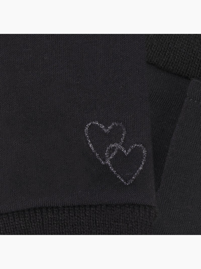 Mitaines tissu doux et chaud, taille unique, non doublé femme Noir - Kiabi