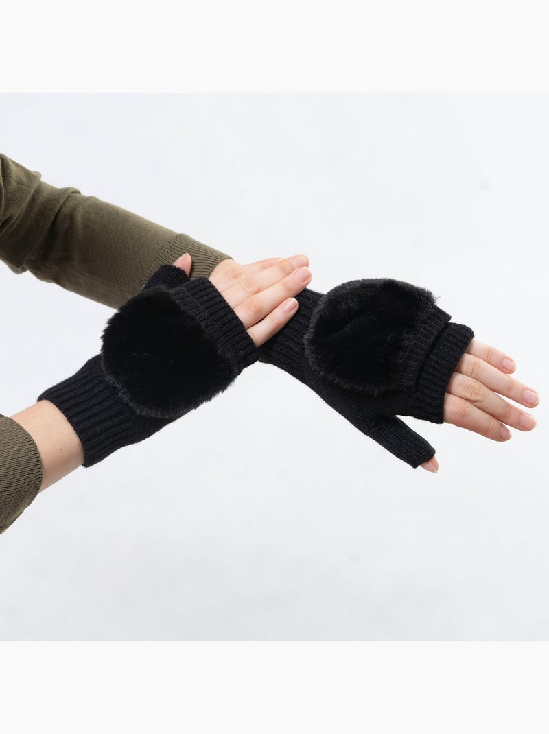 Mitaines Ultra doux - Non doublées femme Isotoner Noir - Kiabi