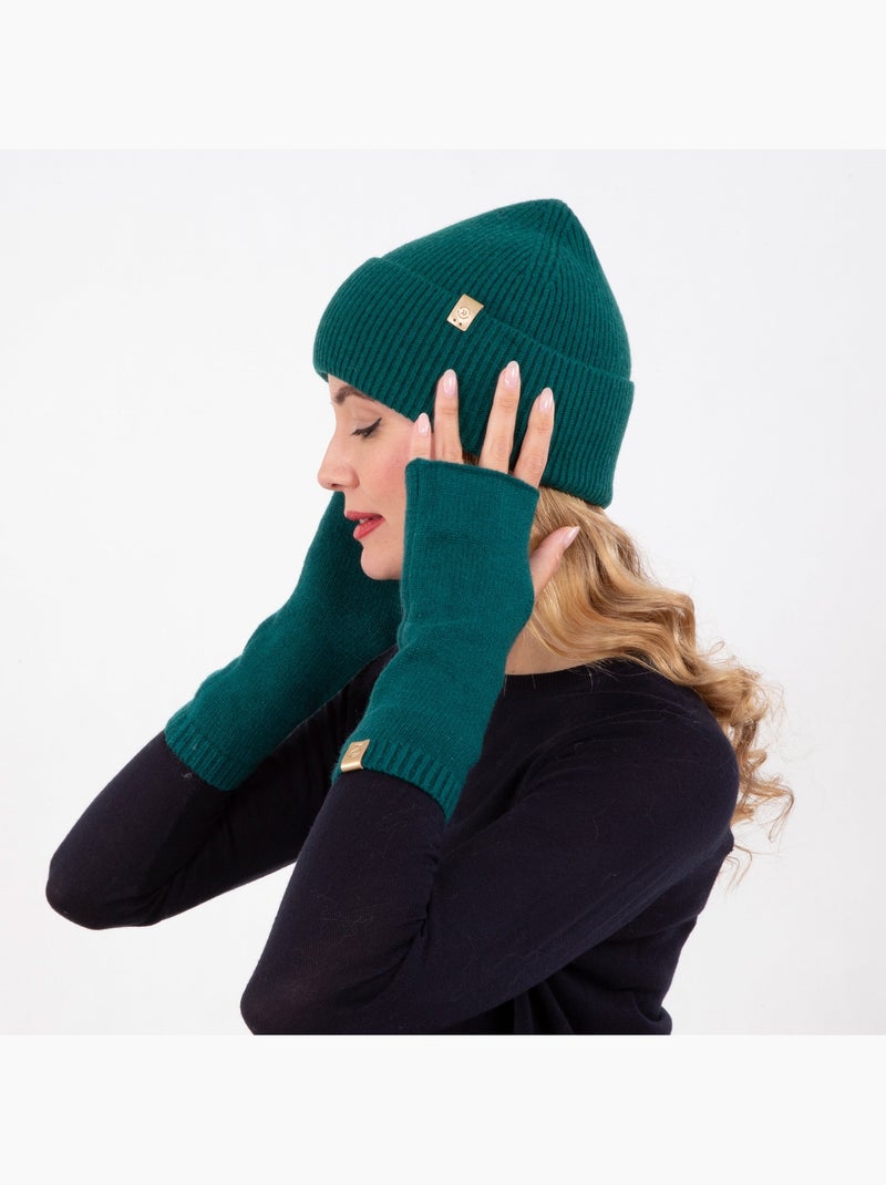 Mitaines ultra doux, Taille Unique femme Isotoner Vert forêt - Kiabi