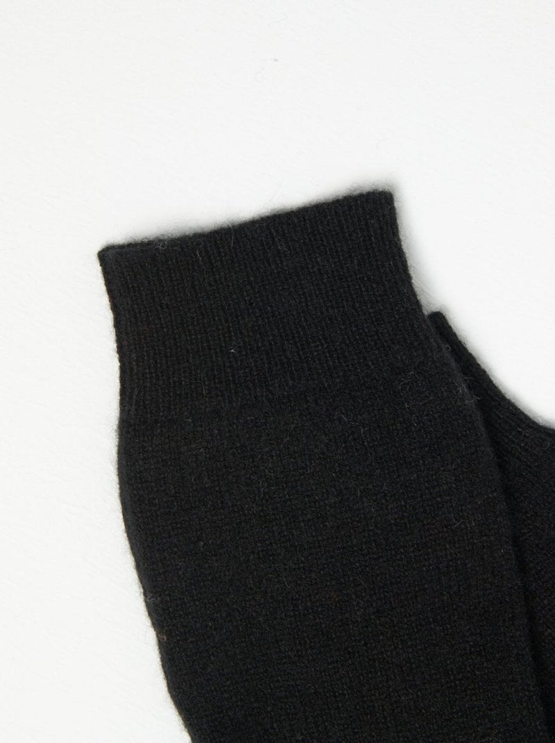 Mitaines unisex 100% cachemire - UNI 3 Noir - Kiabi