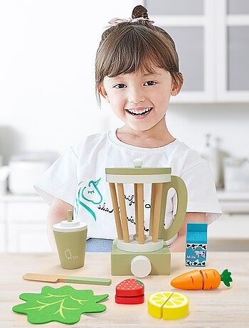Mixeur jus de fruits légumes 13 accessoires de dinette enfant garçon fille