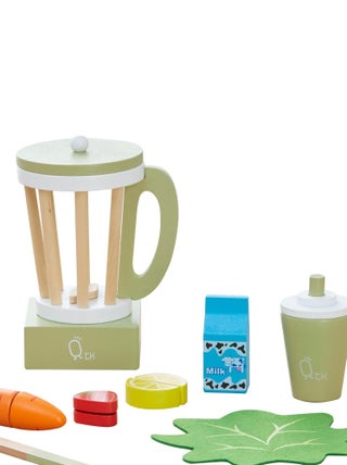 Mixeur jus de fruits légumes 13 accessoires de dinette enfant garçon fille Teamson Kids vert