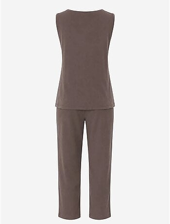 Ensemble débardeur sans manches et pantalon à jambe large mixray