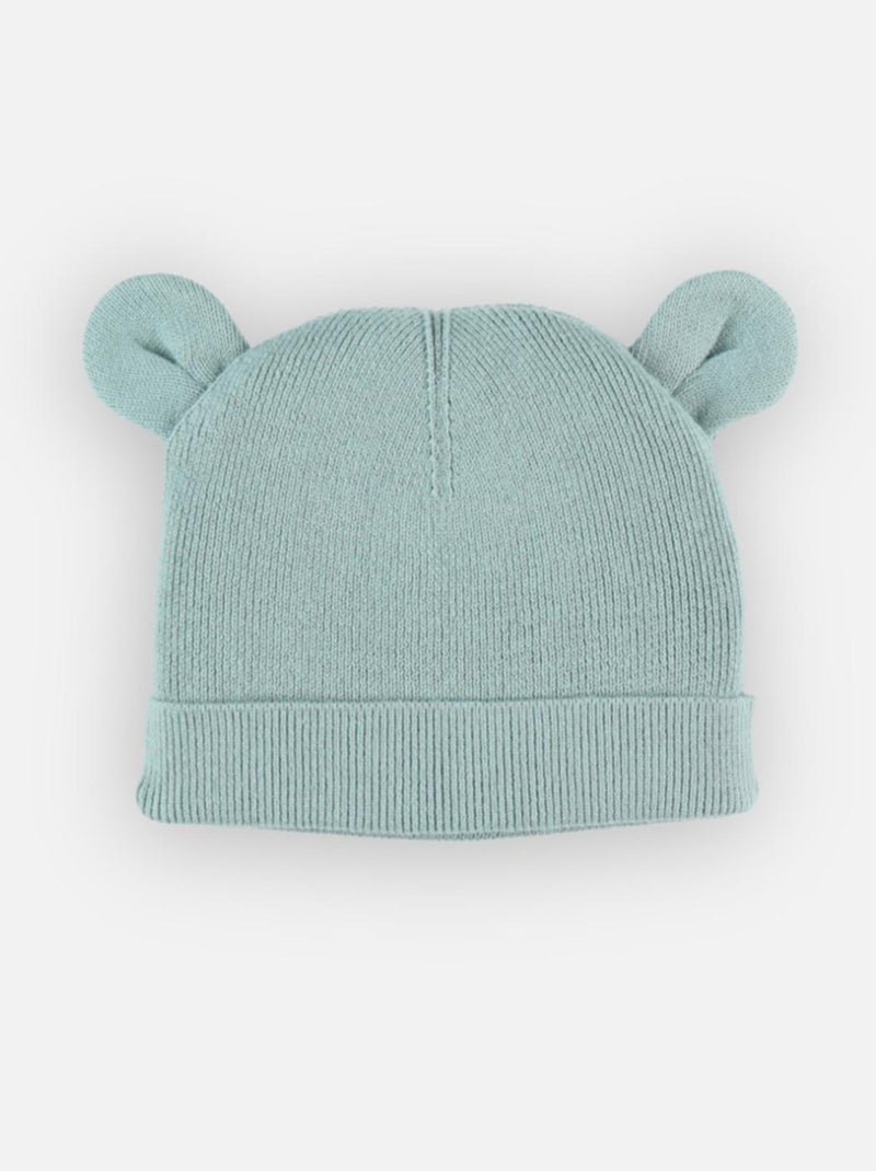 M&m bonnet tricot BIO Noukie's Bleu - Kiabi