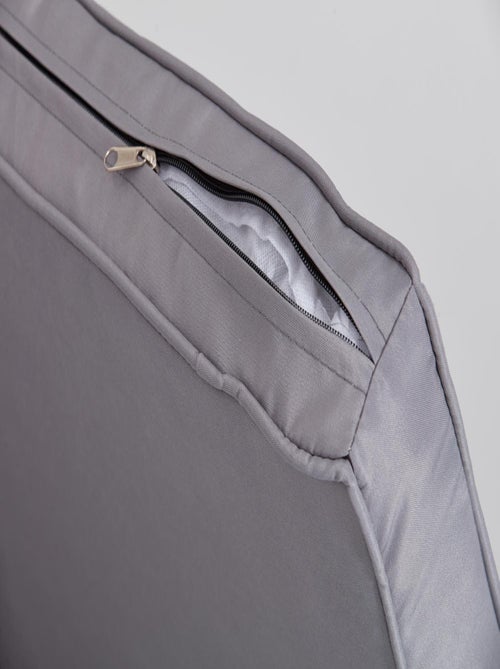 MOANA Salon de jardin 4 places en résine tressée gris - Kiabi