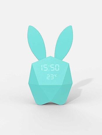 MOB - Réveil Cutie Clock Enfant & Adulte Turquoise- Réveil Intelligent avec application et Détecteur