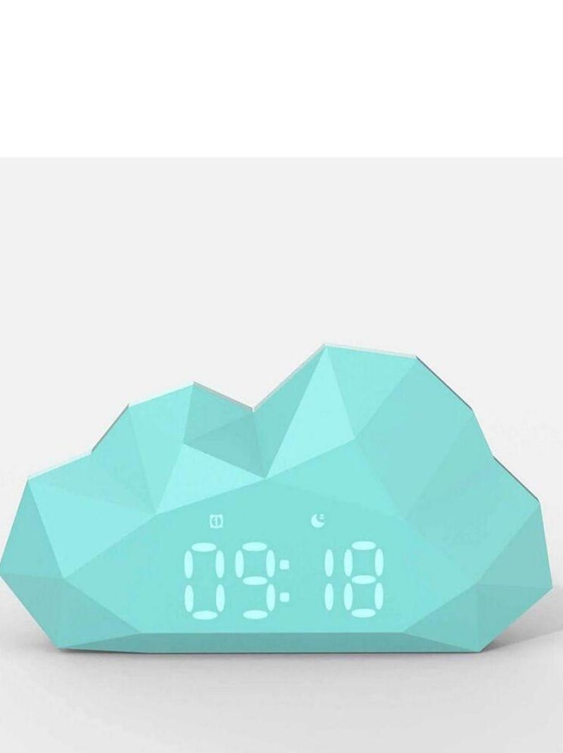 Mob - Réveil Mini Cloudy Clock - Turquoise N/A - Kiabi