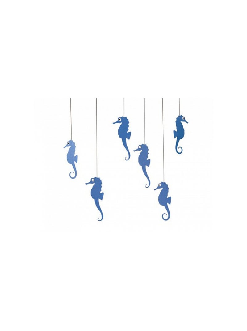 Mobile Artistique Flensted Hippocampes Bleu - Décoration Murale Élégante Bleu - Kiabi