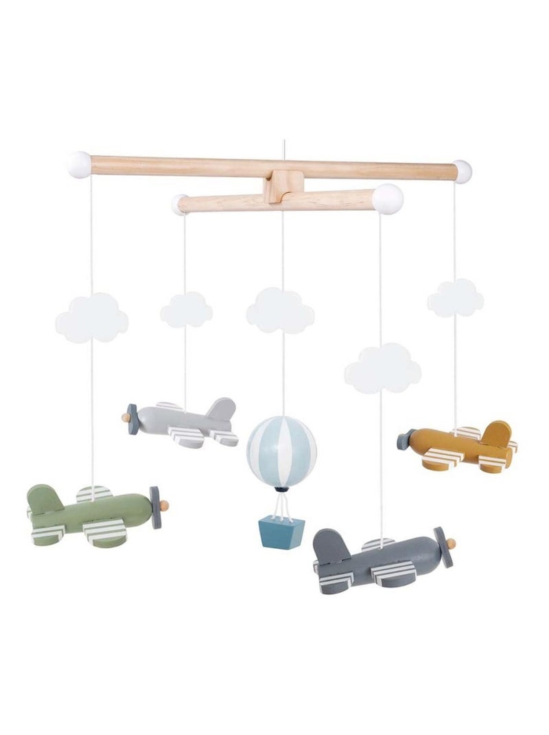 Mobile en bois Avions & Montgolfière JaBaDaBaDo Multicolore - Kiabi