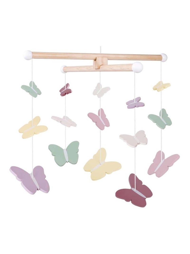 Mobile en bois Papillons JaBaDaBaDo Multicolore - Kiabi