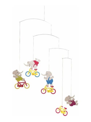 Mobile en Carton Cyclephants de Flensted - Élégance et Mouvement