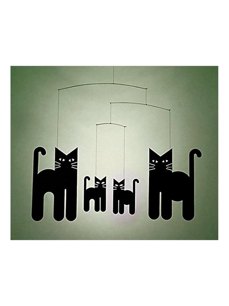 Mobile en Carton Flensted : Chats Élégants et Animés Noir - Kiabi
