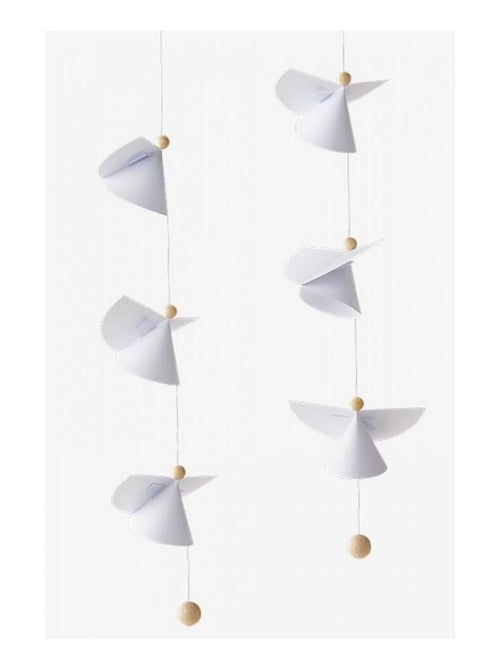 Mobile Flensted Anges Gardiens en Bois et Papier - Kiabi