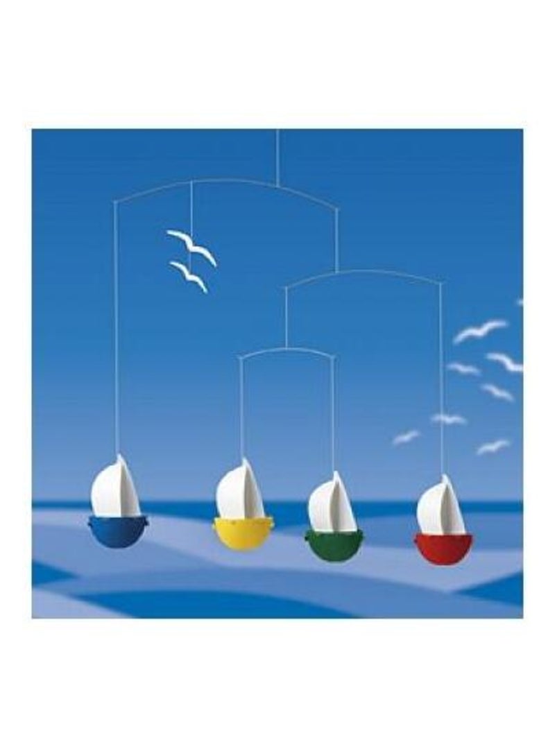 Mobile Flensted Bateau Sail Fun - Élégance et Mouvement Jaune - Kiabi