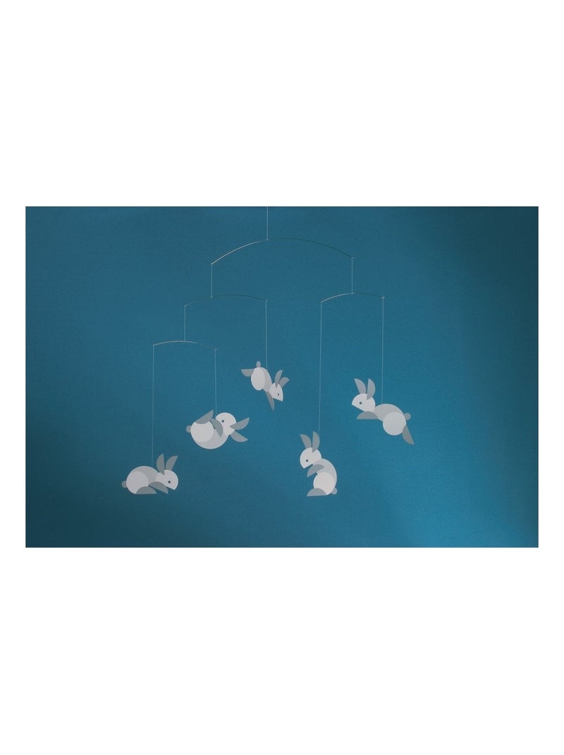 Mobile Flensted Circulaire avec Lapins en Carton Gris - Kiabi