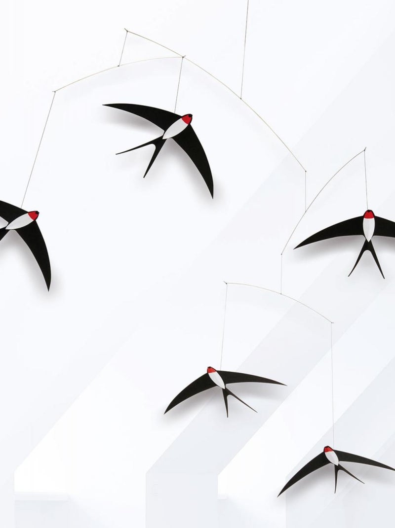 Mobile Flensted d'Hirondelles Élégantes pour Décoration Intérieure Blanc - Kiabi