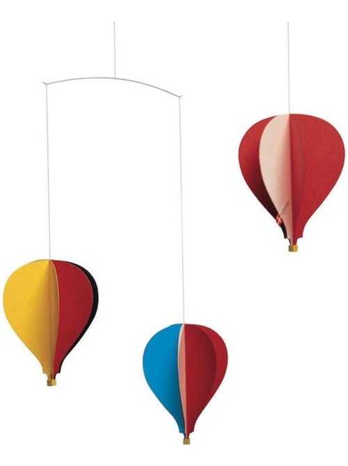 Mobile Flensted en Carton : 3 Montgolfières Colorées - Kiabi