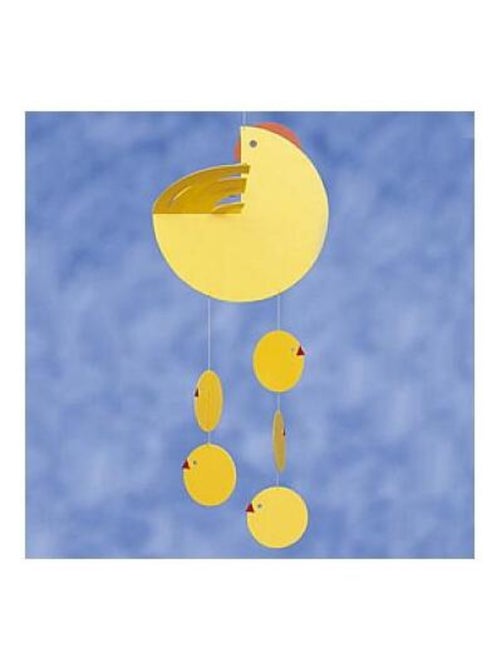 Mobile Flensted en Feuille Jaune - Poule et Poussin - Kiabi