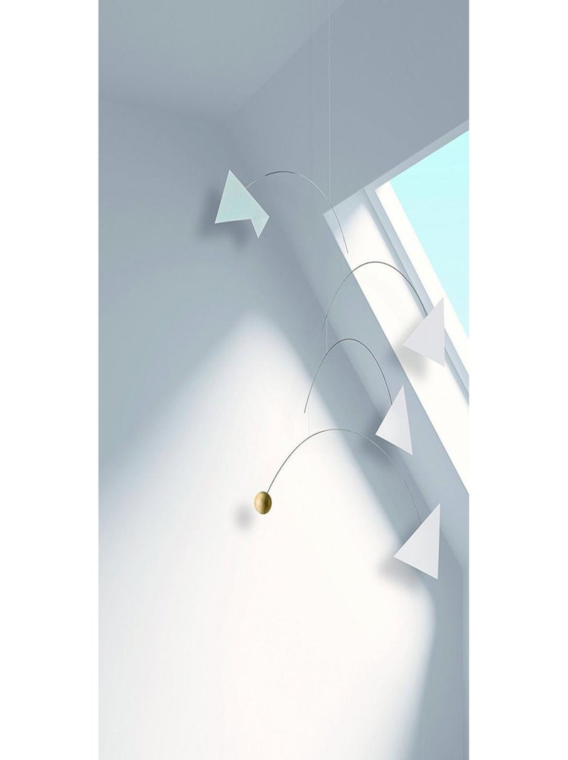 Mobile Flensted Mirage en Bois et Papier, Design Équilibré Blanc et Noir Blanc - Kiabi