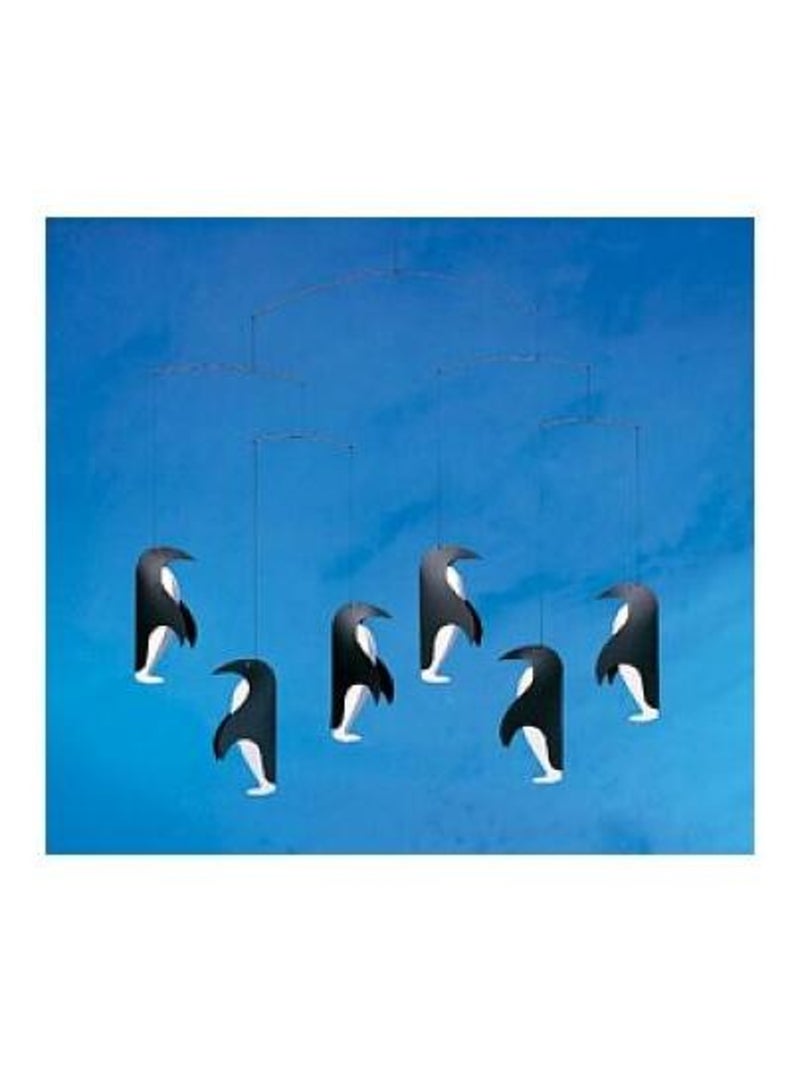 Mobile Flensted Pingouin en Feuille Sérigraphiée Bleu - Kiabi