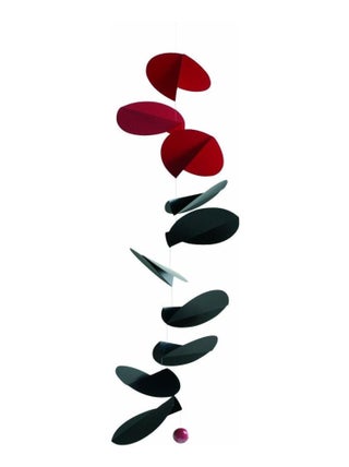 Mobile Flensted Turning Leaves en Métal et Bois Noir Rouge