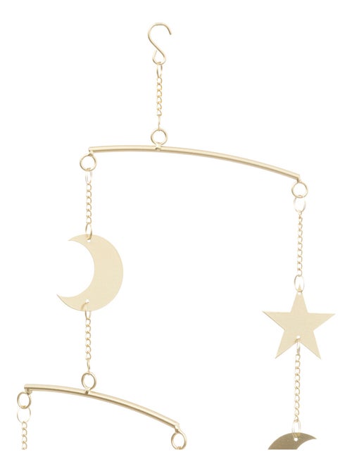 Mobile lune doré en métal 48cm - Kiabi