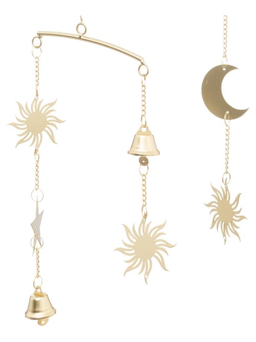 Mobile lune doré en métal 48cm - Kiabi