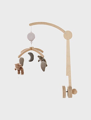 Mobile musical avec bras en bois – Orso & Fluffy Noukie's