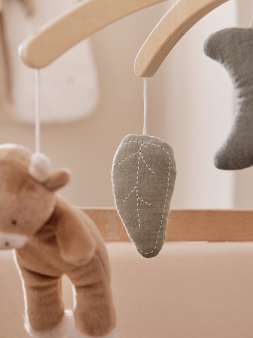 Mobile musical avec bras en bois – Orso & Fluffy Noukie's - Kiabi