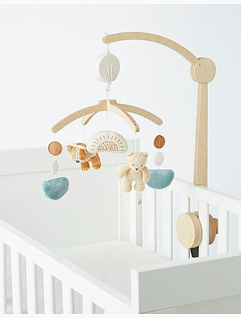 Mobile musical Babou & Kendi en bois Noukie's