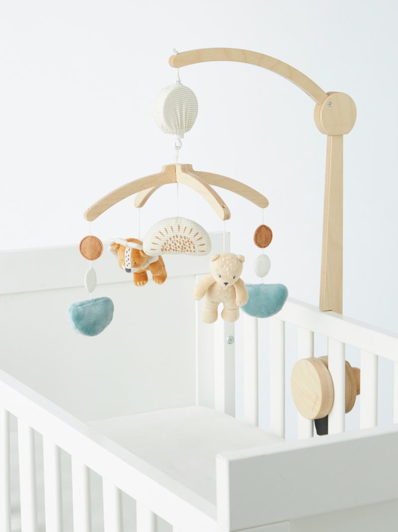 Mobile musical Babou & Kendi en bois Noukie's Beige - Kiabi