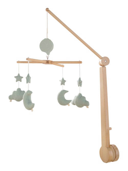 Mobile musical bébé en bois avec 4 jouets - SAUTHON - Kiabi