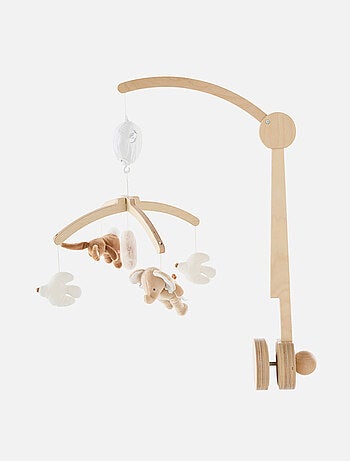 Mobile musical Babou & Kendi en bois Noukie's
