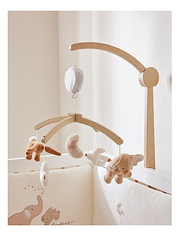 Mobile musical Babou & Kendi en bois Noukie's