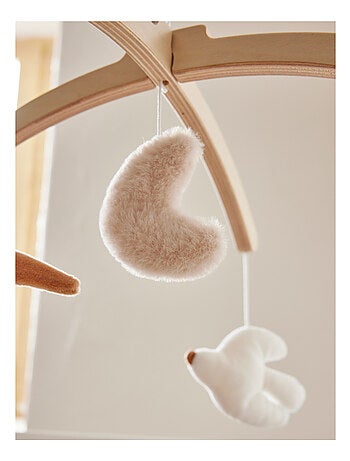 Mobile musical Babou & Kendi en bois Noukie's