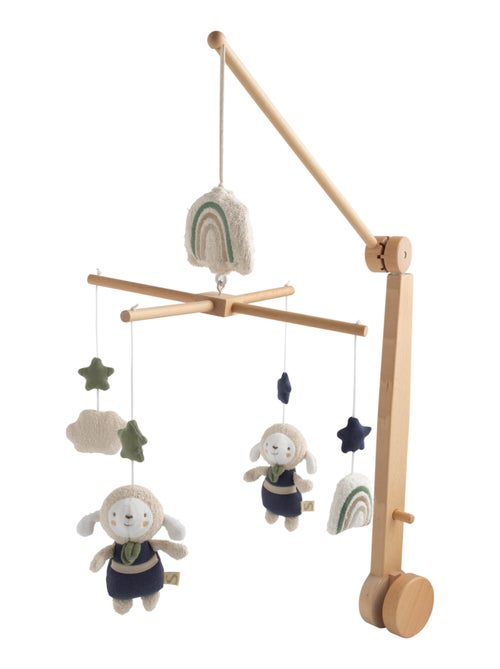 Mobile musical en bois avec jouets en coton - SAUTHON - Kiabi