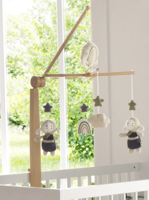 Mobile musical en bois avec jouets en coton - SAUTHON - Kiabi