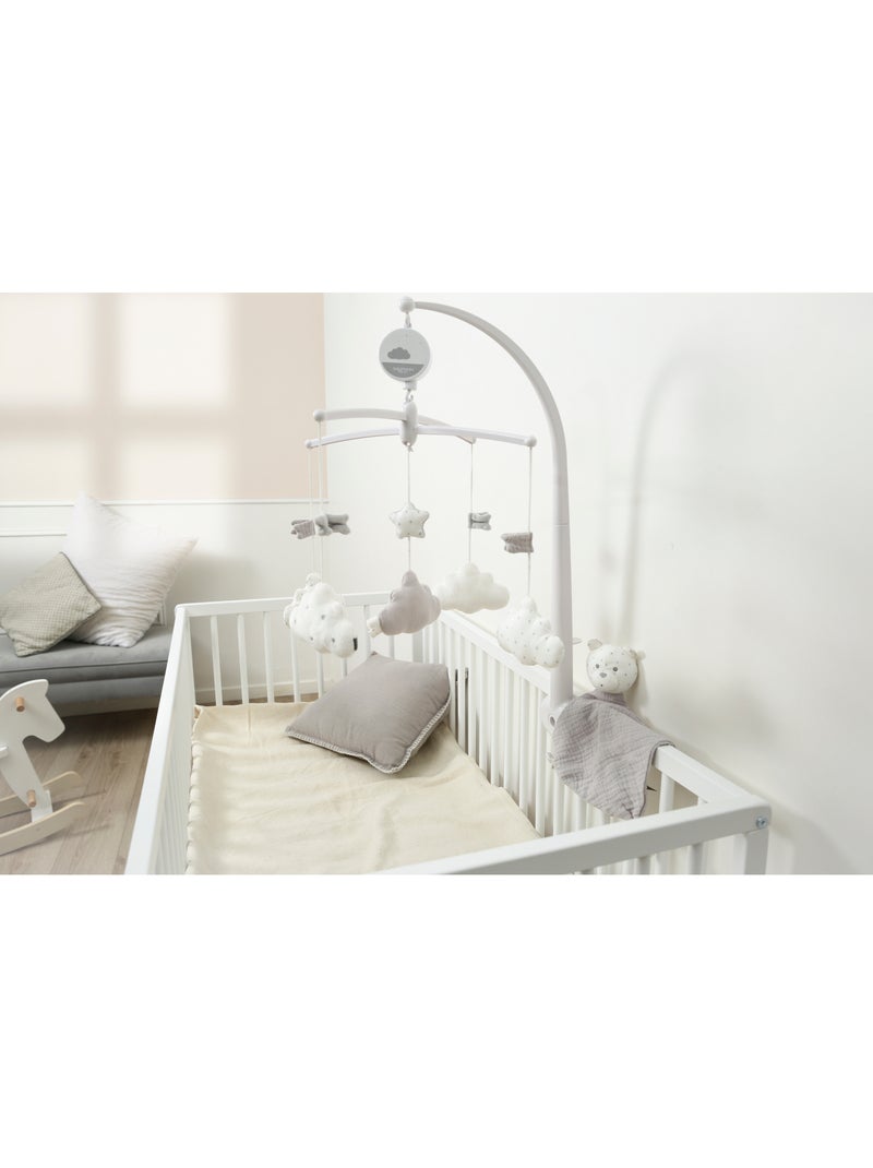 Mobile musical en velours - SAUTHON Blanc Gris - Kiabi