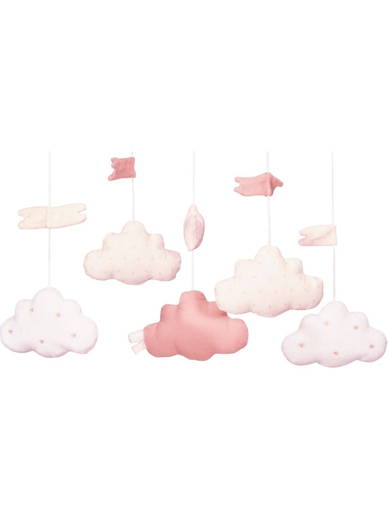 Mobile musical en velours - SAUTHON Blanc Rose - Kiabi