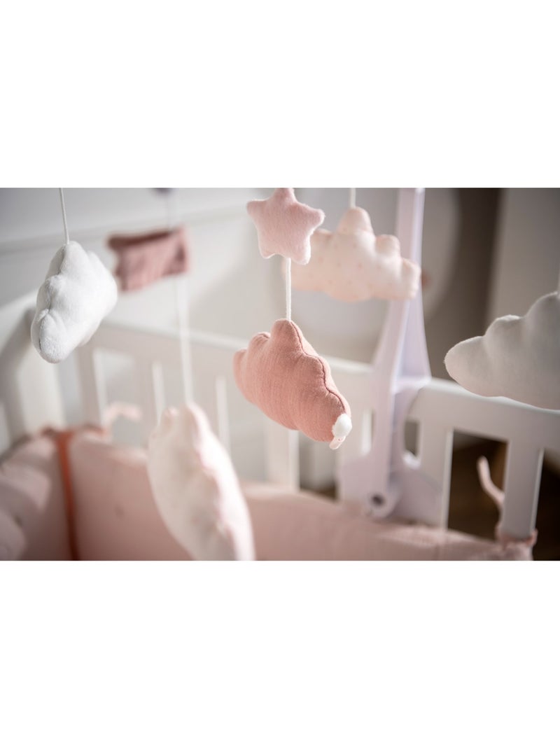 Mobile musical en velours - SAUTHON Blanc Rose - Kiabi