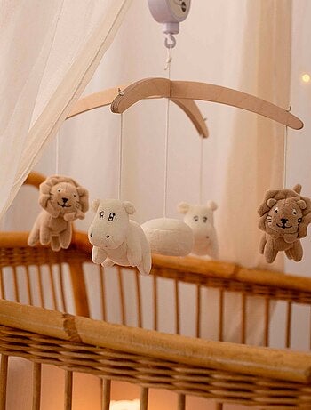Mobile musical lions & hippopotames