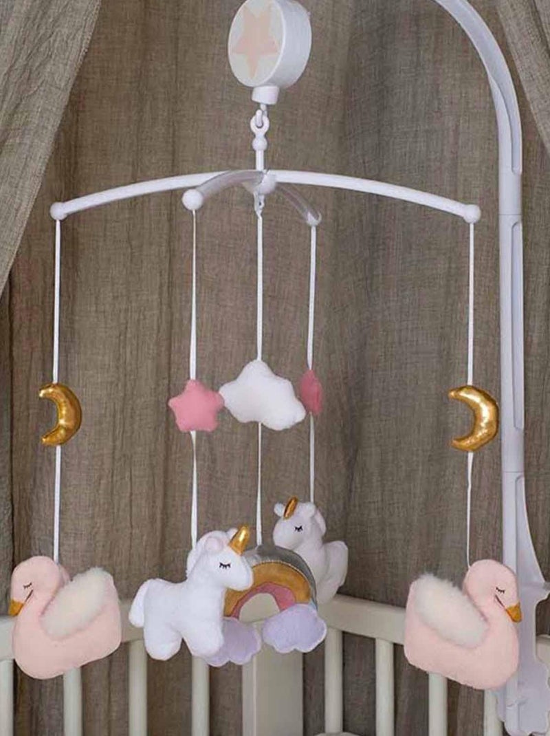Mobile musical pour lit bébé, Licorne JaBaDaBaDo Rose - Kiabi