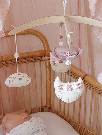 Mobile musical Rose et Lili