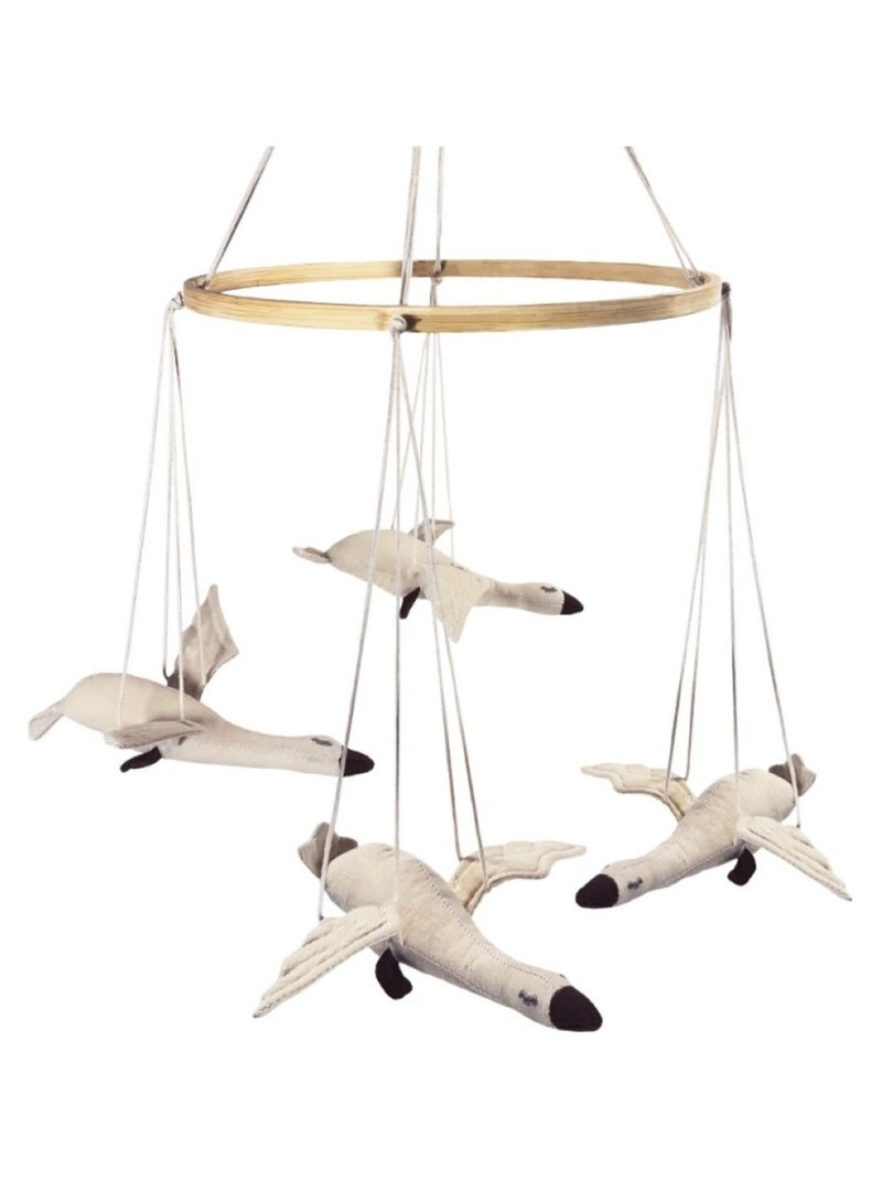 Mobile oies en coton Beige - Kiabi