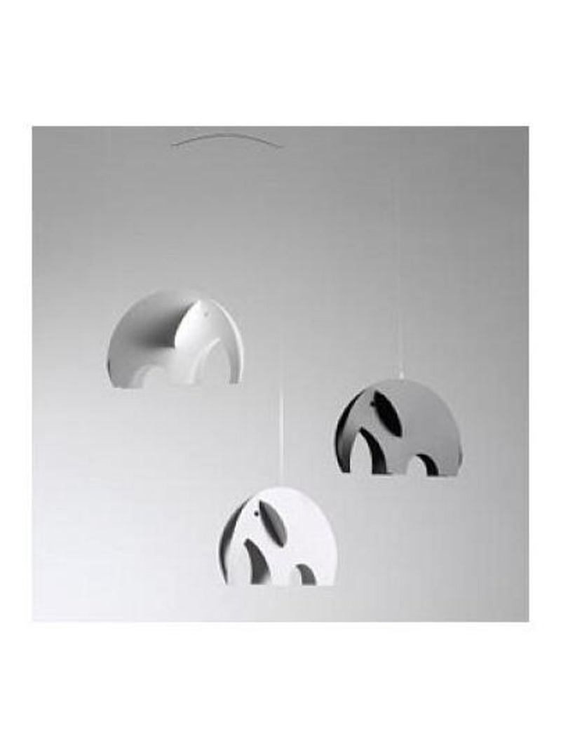 Mobile Tridimensionnel Élégant Élphants en Gris Gris - Kiabi