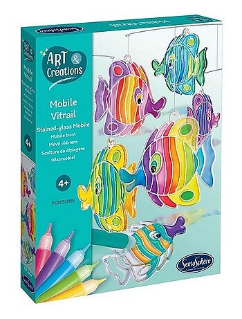 Mobile vitrail - poissons